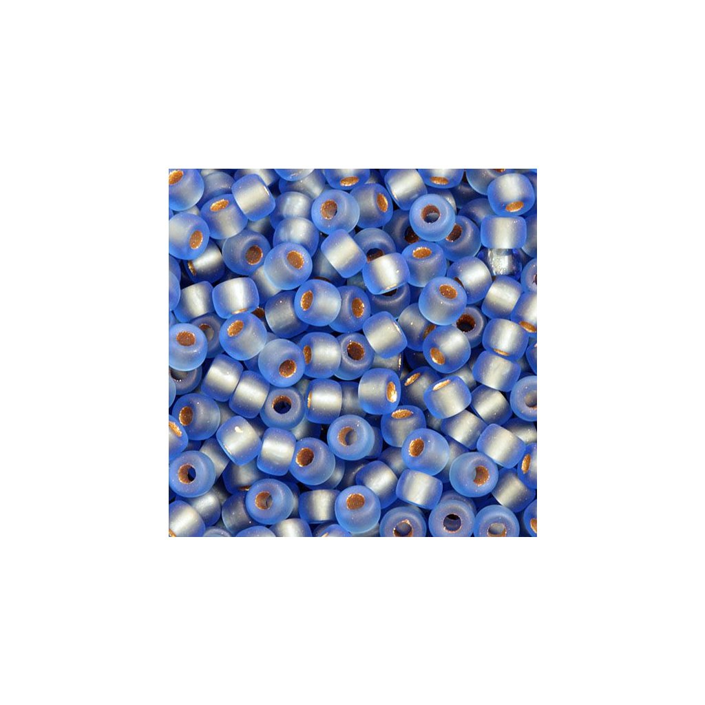 MATUBO Round 8/0 Sapphire Bronze Ice lined Matte