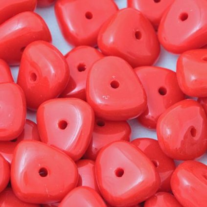 Korálek mačkaný GRANULE 8mm červená