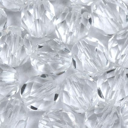 Korálky broušené 7mm crystal