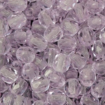 Korálky broušené 4mm fialová (50ks)