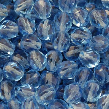 Korálky broušené 7mm sapphire (40ks)