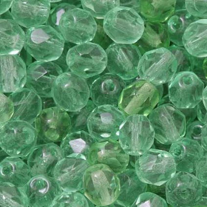 Korálek broušený 6mm chrysolite (40ks)
