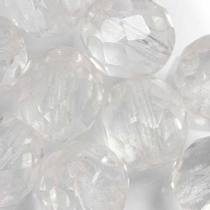 Korálek broušený 10mm crystal 00030 (15ks)
