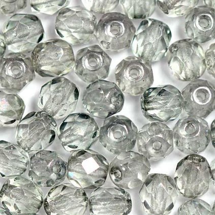 Korálky broušené 5mm kouřová (50ks)