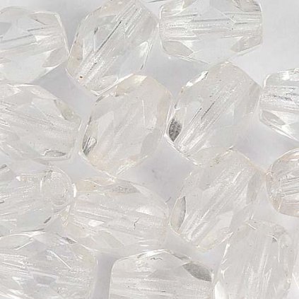 Korálek broušený OLIVA 7/5mm crystal