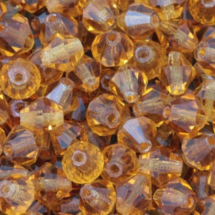 MC perle sluníčko 5mm topaz (10ks)