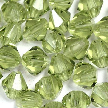 MC perle sluníčko 4mm zelená 50550 (10ks)