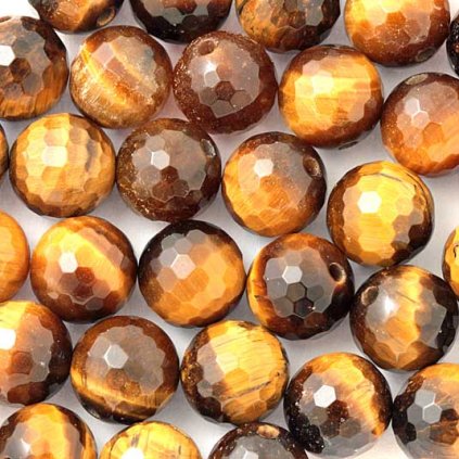 Tygří oko broušené 10mm (1ks)