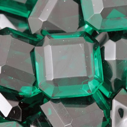 Bižuterní kámen OKTAGON 16mm emerald