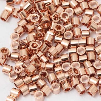 Korálek kovový 2/2,5mm rose gold