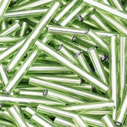 Preciosa® Rokajl tyčinky rovné 25mm chrysolite (57220)