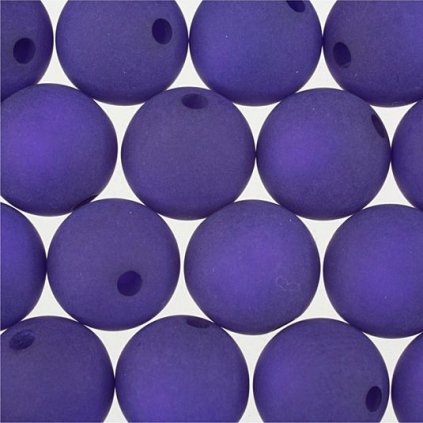Korálek VELLUTO kulička 6mm purple velvet