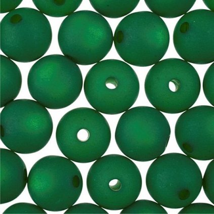 Korálek VELLUTO kulička 10mm emerald