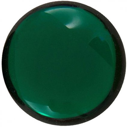 Kabošon BRILLANT kruh 12mm emerald