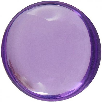 Kabošon BRILLANT kruh 12mm light amethyst