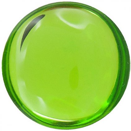 Kabošon BRILLANT kruh 18mm peridot