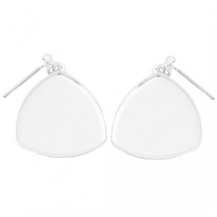 Náušnice bimbací trojhran 20mm ag clear