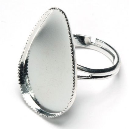 Prsten Kapka 25/16mm platina