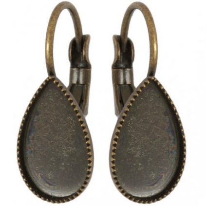 Náušnice Kapka 13/8mm staré zlato