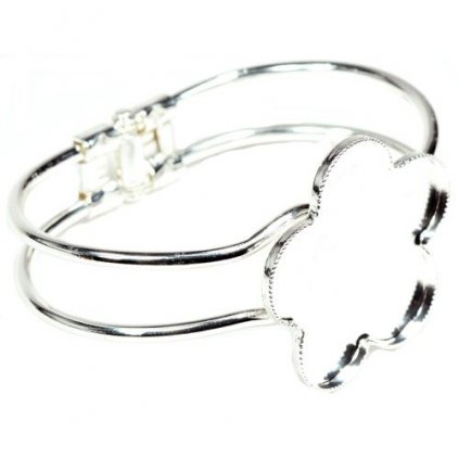 Náramek Flower 37mm ag clear