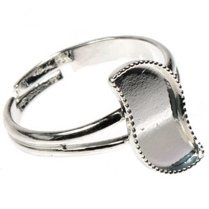 Prsten Wave 14/7mm platina
