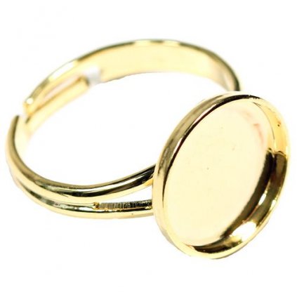 Prsten Kruh 12mm gold plating 24kt