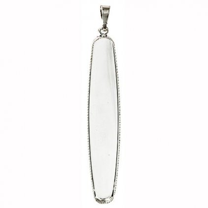 Přívěsek Bageta Long 52/10mm ag clear