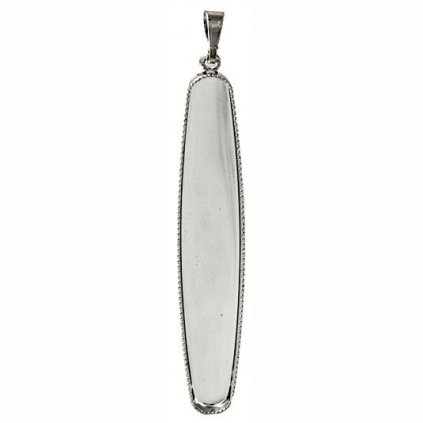 Přívěsek Bageta Long 52/10mm platina