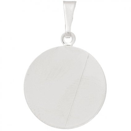 Přívěsek ploška Kruh 10mm platina