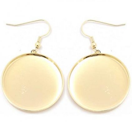 Náušnice kruh 30mm gold plating 24kt