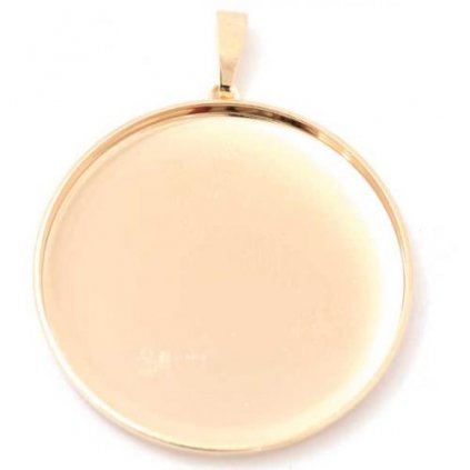 Přívěsek kruh 30mm rose gold