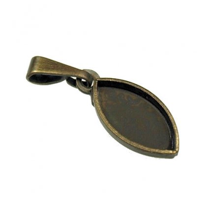 Přívěsek Naveta 12/6mm staré zlato