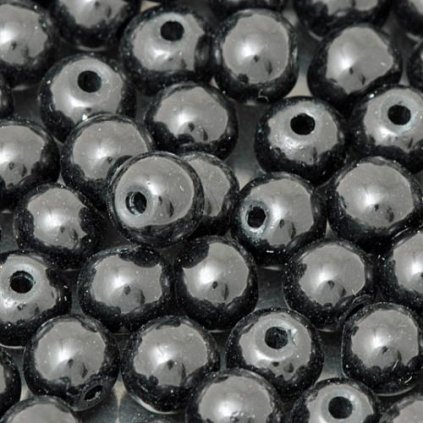 Vosková perle KULIČKA 6mm černá