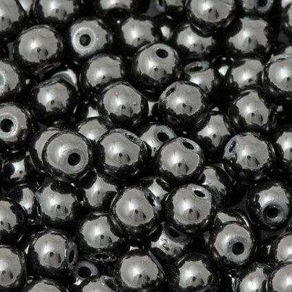 Vosková perle KULIČKA 4mm černá