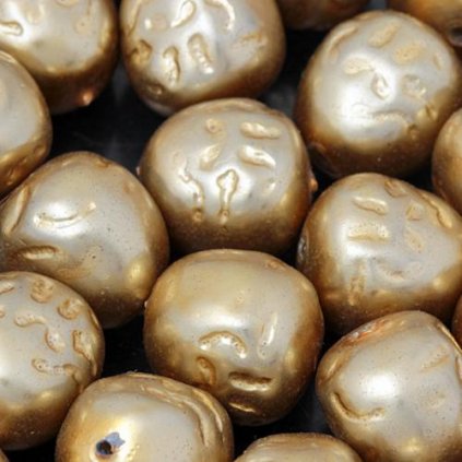 Voskové perle GRANULE 12mm zlatá