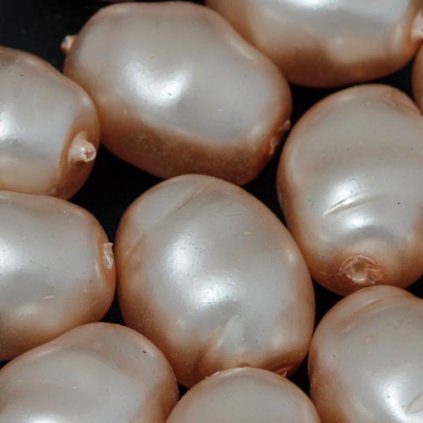 Voskové perle GRANULE 16/12mm světle růžová
