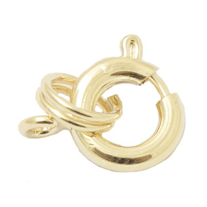 Pérový kroužek 8mm gold plating 24kt