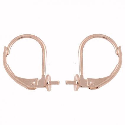 Náušnicový háček s trnem 14/10mm Rose Gold