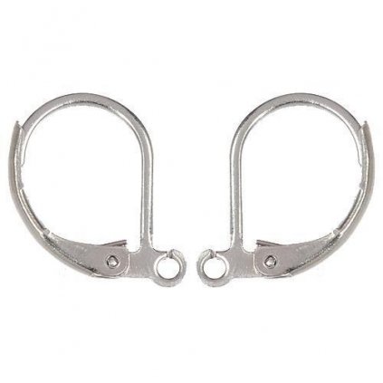 Náučový háček s očkem 14/10mm Platina 99,9
