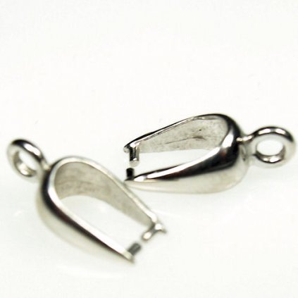 Šlupna s očkem 4.7x9/13mm Rhodium