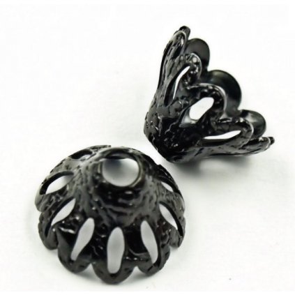 Kaplík 9x6mm černá