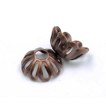 Kaplík 6x3mm stará měď