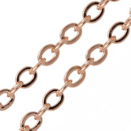 Řetízek OVAL 2mm ROSE GOLD