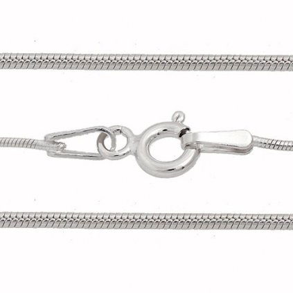 Řetízek SNAKE 0,8mm/42cm 1,88g AG925/1000 + Rhodium