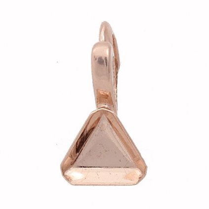 Přívěsek Angled Cube 6mm 0,36g Ag925/1000 + rose gold