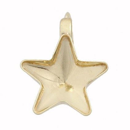 Přívěsek Star 10mm 0,5g Ag925/1000 gold plating 24kt