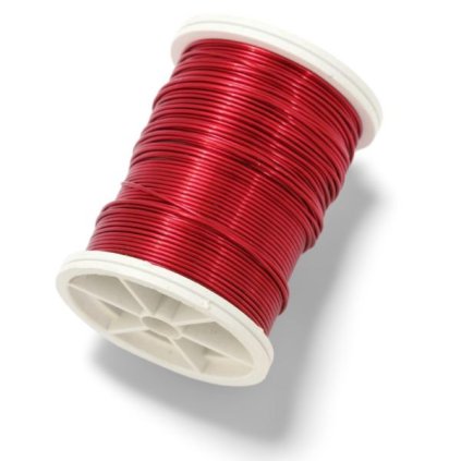 Dekorační drátek 0,8mm/6m bordó