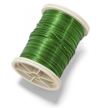 Dekorační drátek 1mm/6m tmavě zelená