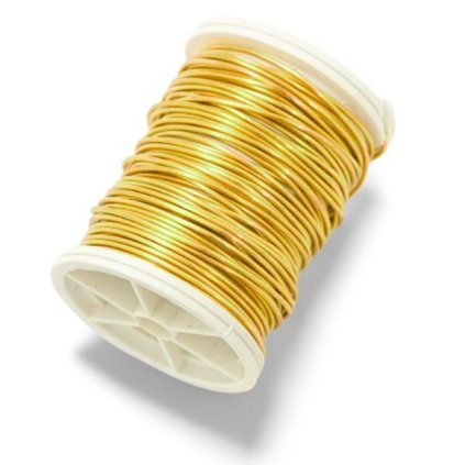Dekorační drátek 0,5mm zlatá