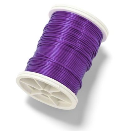 Dekorační drátek 0,5mm tmavě fialová